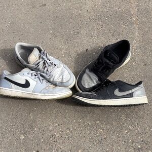 Jordan Golf Low-Top Sneakers — Gray & Black set of 2